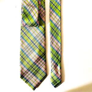 Forsyth, Pastel Plaid Tie All Silk Handmade